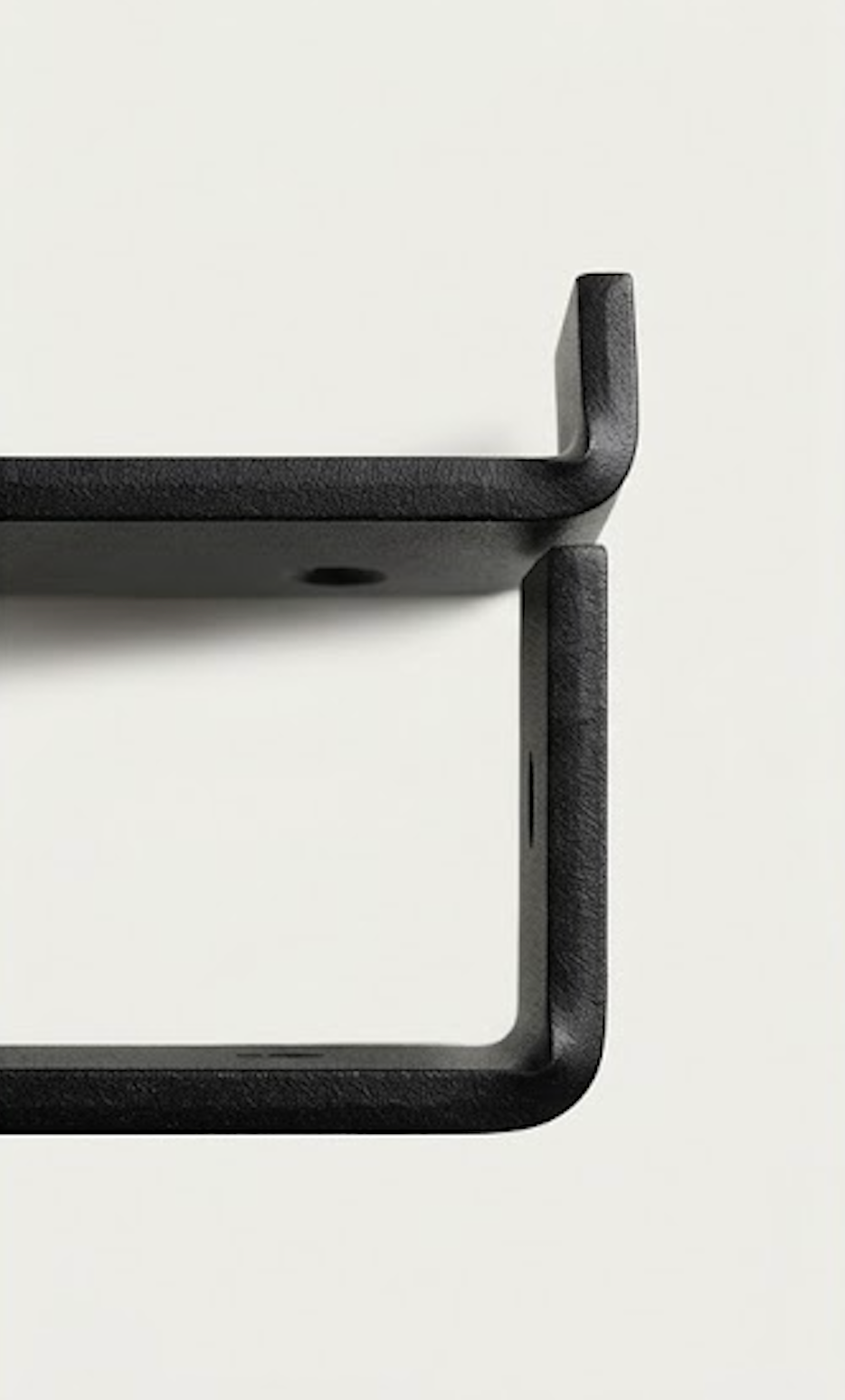 London Wholesale Heavy-Duty Steel Lip Shelf Brackets (Matte Black) – Trade Pack of 2 with Fixings
