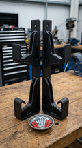 London Wholesale Dual-Tier Heavy-Duty Steel Shelf Brackets (Matte Black)&nbsp;